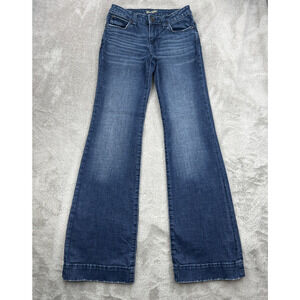 Wrangler Jeans Womens 26x33 Blue Flare American Western Y2K Medium Wash Denim